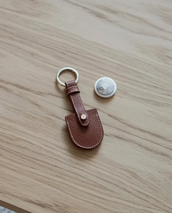 Accessories^Flattered Airy Keyring Leather Cognac