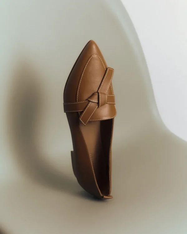 Loafers^Flattered Ally Leather Cognac