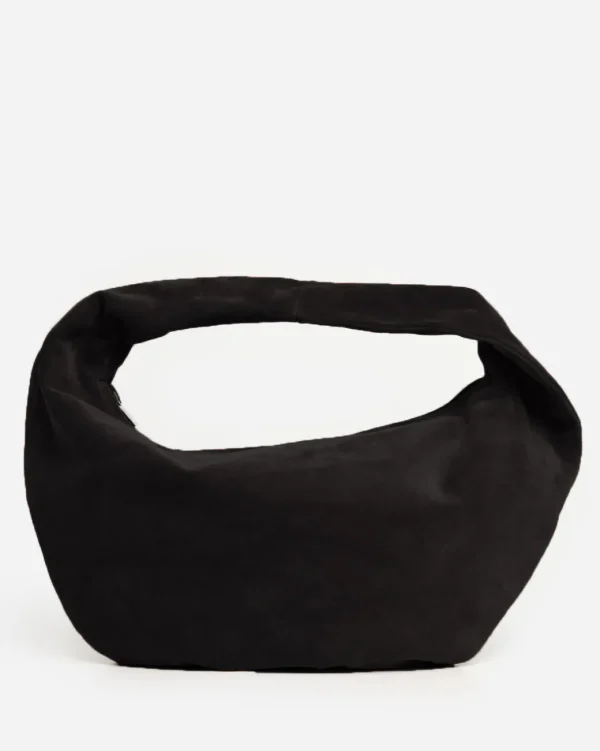 Shoulder Bags^Flattered Alva Shoulder Bag Suede Black