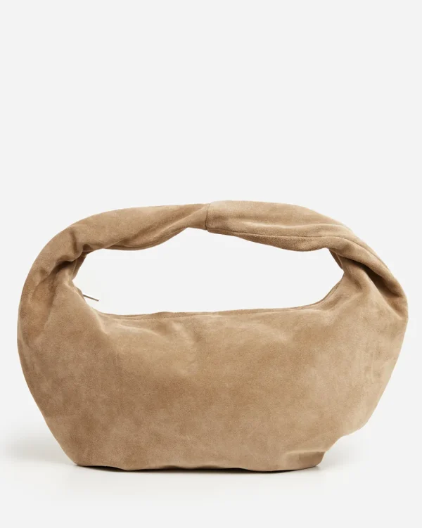 Shoulder Bags^Flattered Alva Shoulder Bag Suede Sand