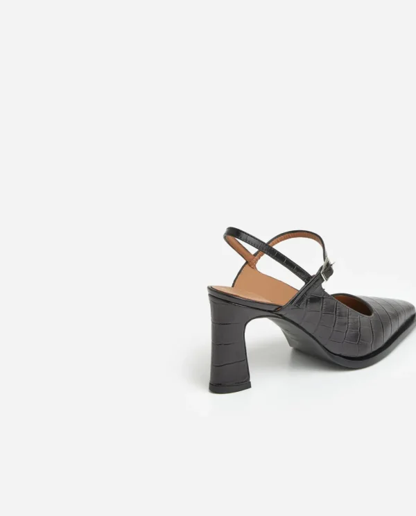 Heels^Flattered Alya Leather Black