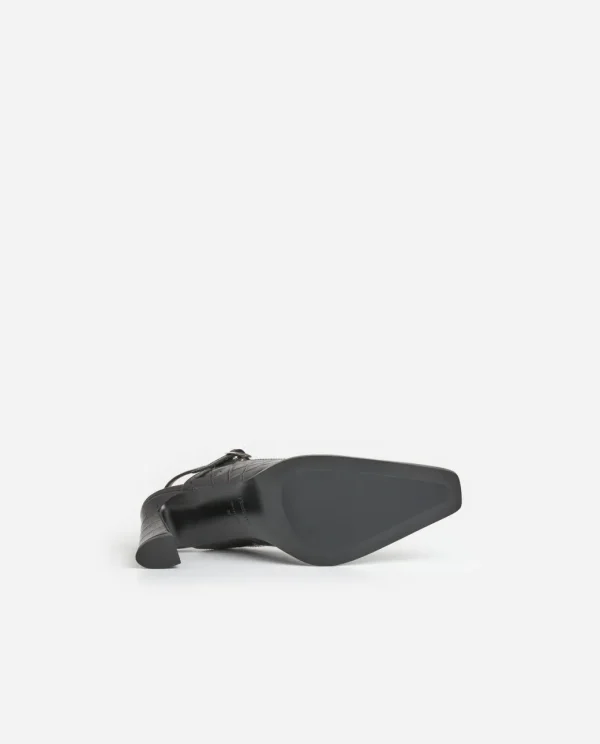 Heels^Flattered Alya Leather Black