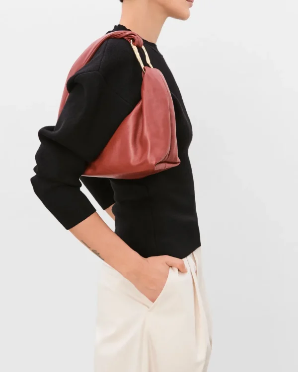 Shoulder Bags^Flattered Amanda Shoulder Bag Leather Red Brick