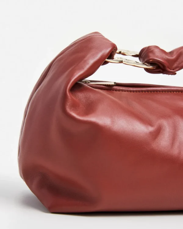 Shoulder Bags^Flattered Amanda Shoulder Bag Leather Red Brick