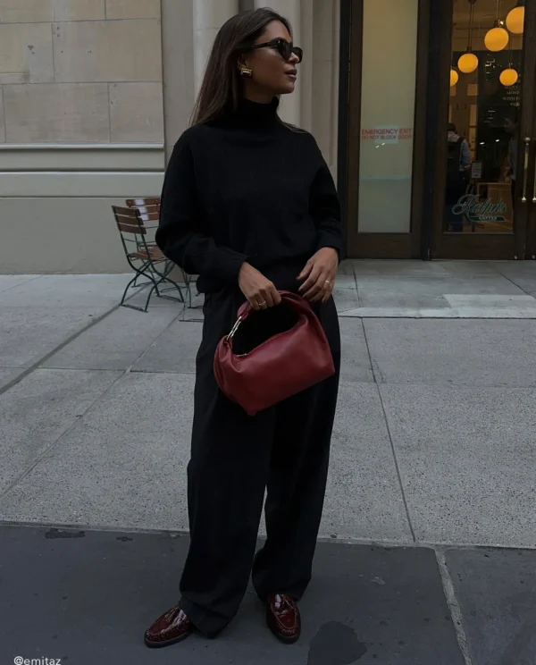 Shoulder Bags^Flattered Amanda Shoulder Bag Leather Red Brick