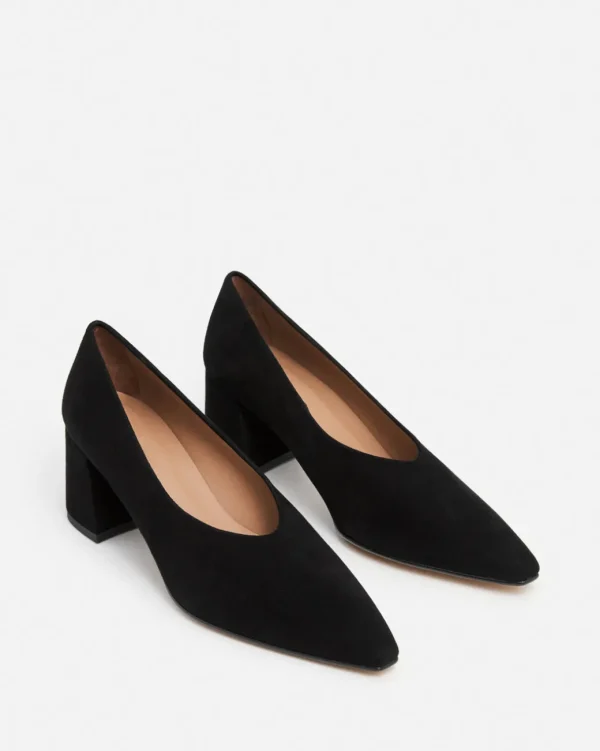 Heels^Flattered Angela Suede Black