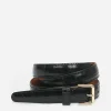 Belts^Flattered Barbara Belt Leather Croco Black
