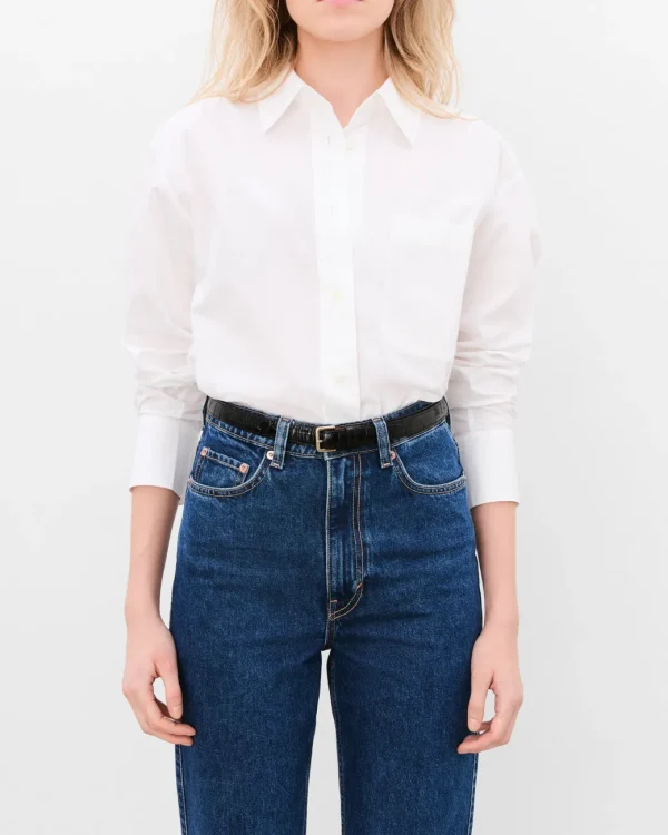 Belts^Flattered Barbara Belt Leather Croco Black