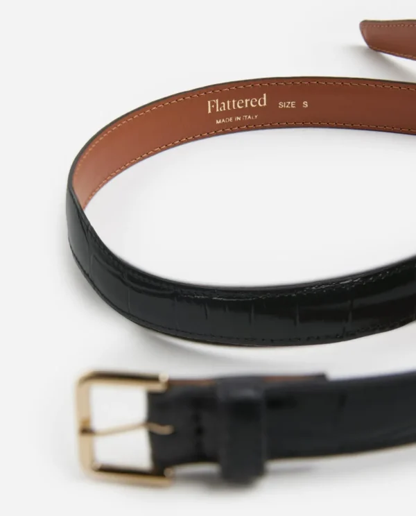 Belts^Flattered Barbara Belt Leather Black