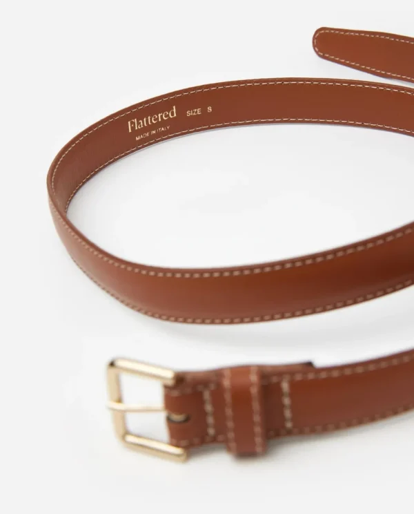 Belts^Flattered Barbara Belt Leather Cognac