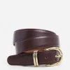 Belts^Flattered Beatrice Belt Leather Burgundy