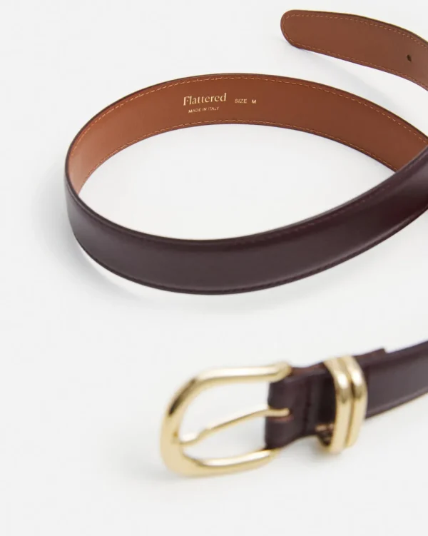 Belts^Flattered Beatrice Belt Leather Burgundy