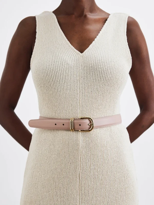 Belts^Flattered Beatrice Belt Leather Rose