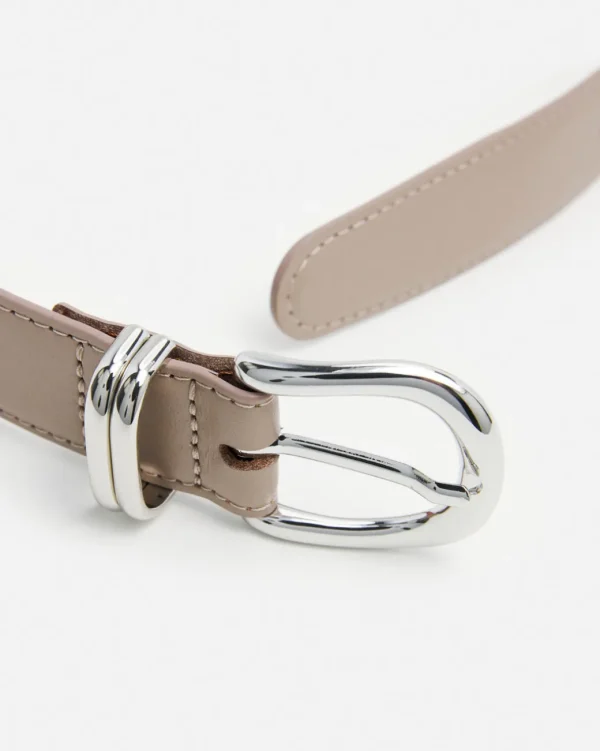 Belts^Flattered Beatrice Belt Leather Taupe