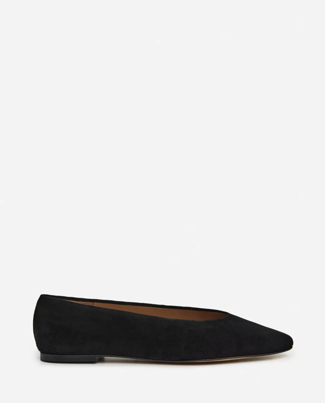belinda_suede_black_0.webp Ballet Flats^Flattered Belinda Suede Black