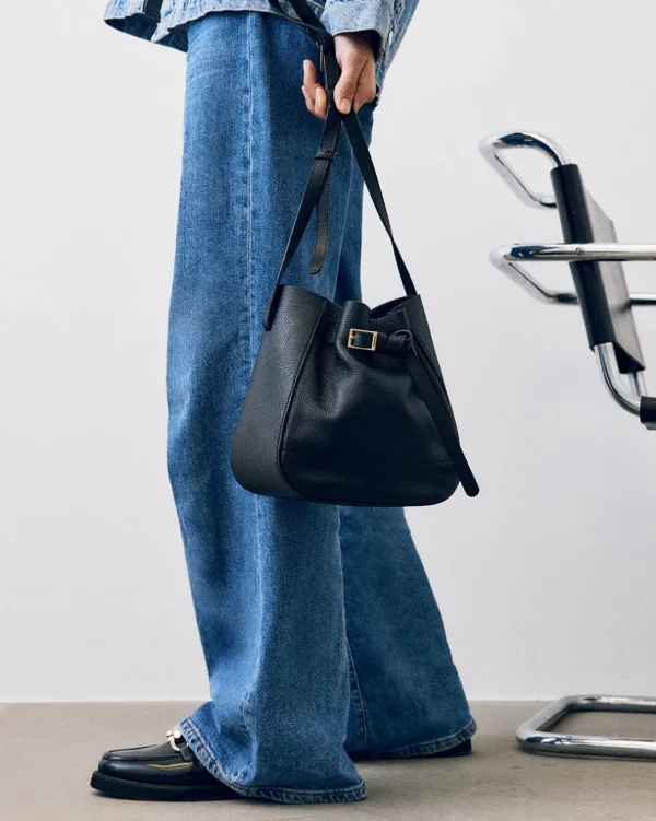 Shoulder Bags | Crosshoulder Bag^Flattered Bo Mini Bucket Leather Black