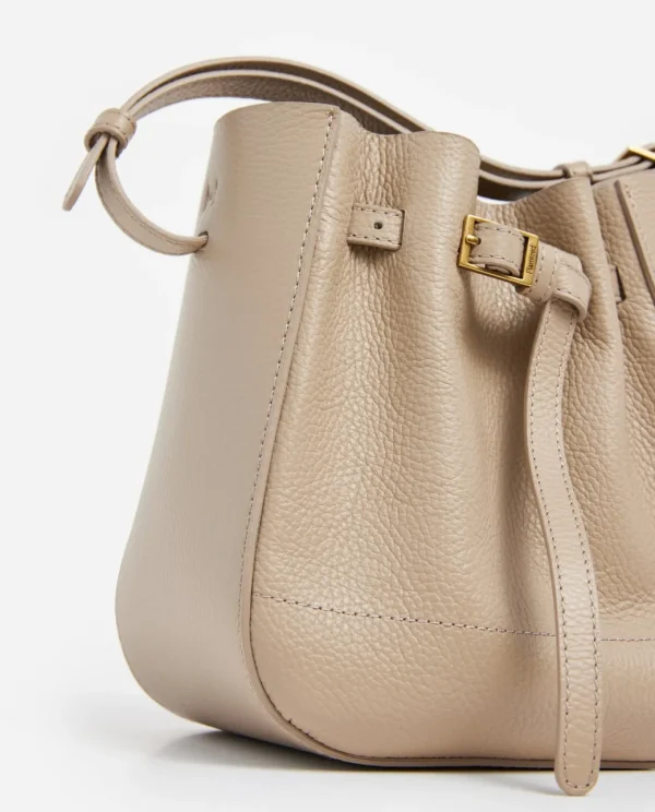Shoulder Bags | Crosshoulder Bag^Flattered Bo Mini Bucket Leather Taupe