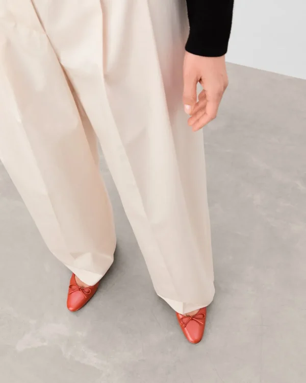 Ballet Flats^Flattered Bodil Leather Red Brick