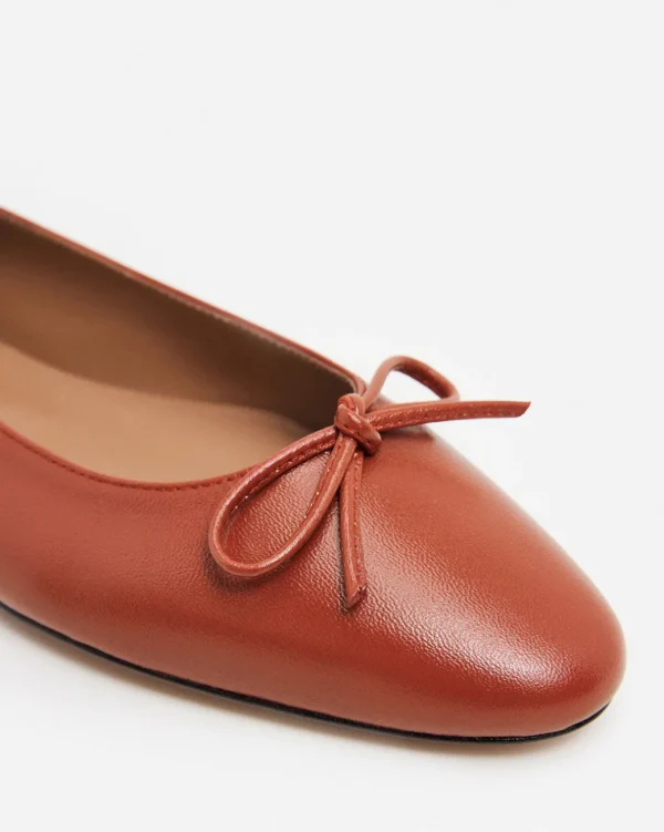 Ballet Flats^Flattered Bodil Leather Red Brick