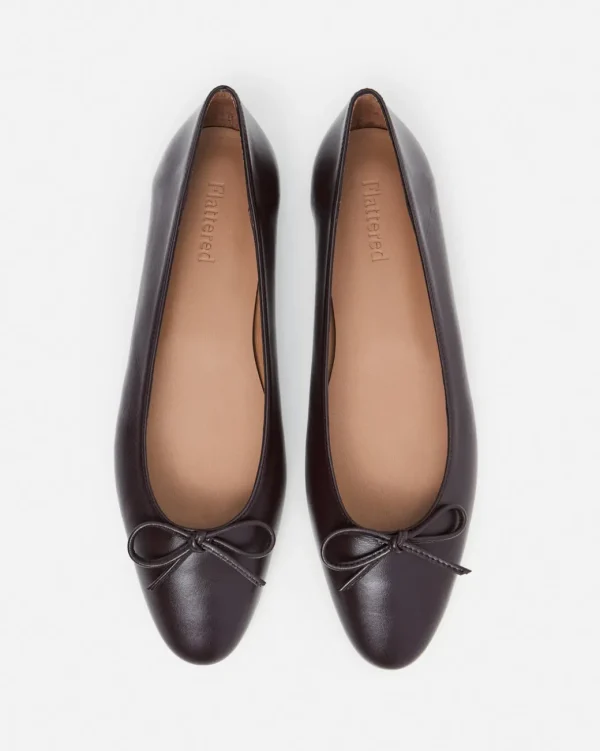 Ballet Flats^Flattered Bodil Leather Burgundy