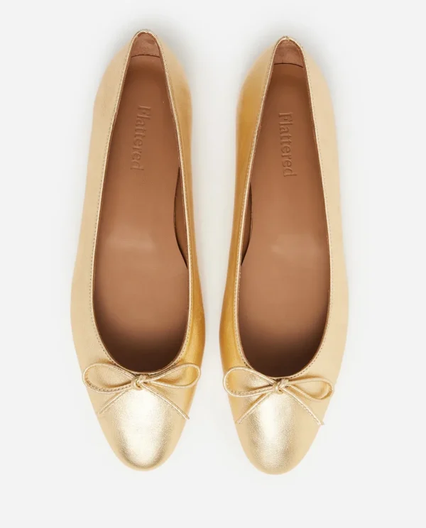 Ballet Flats^Flattered Bodil Leather Gold