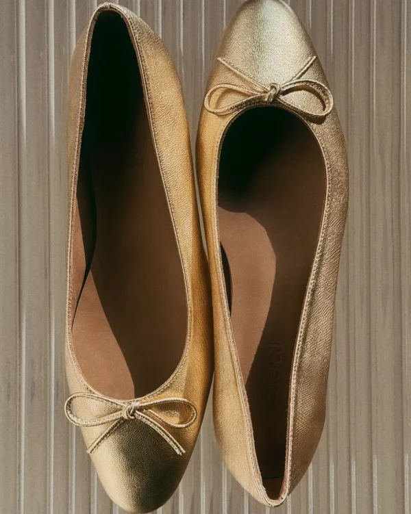 Ballet Flats^Flattered Bodil Leather Gold
