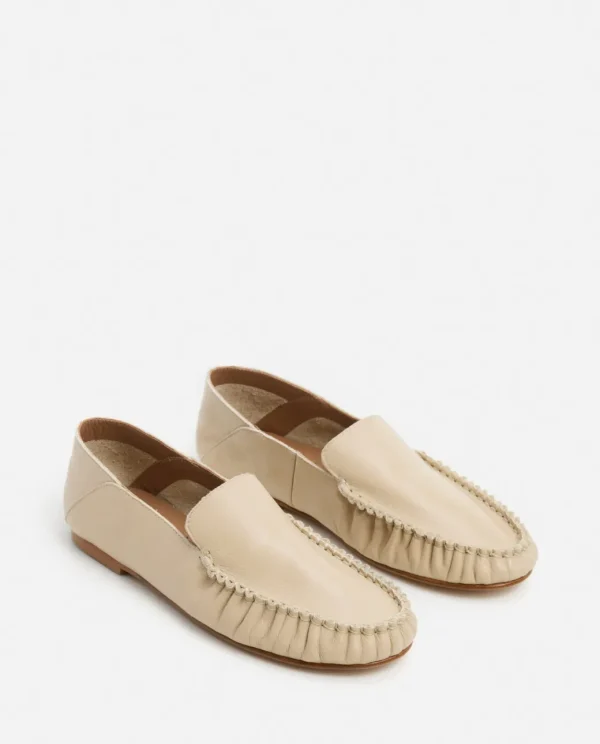 Loafers^Flattered Bon Bon Leather Beige