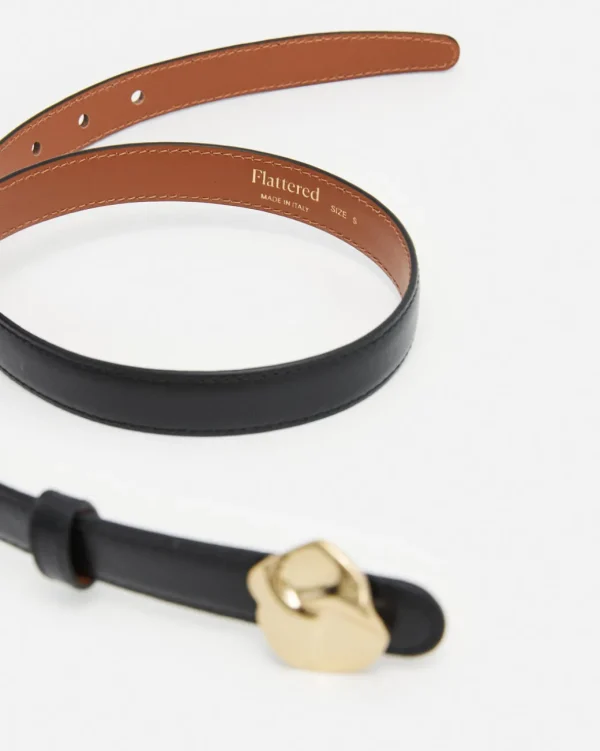 Belts^Flattered Brie Belt Leather Black