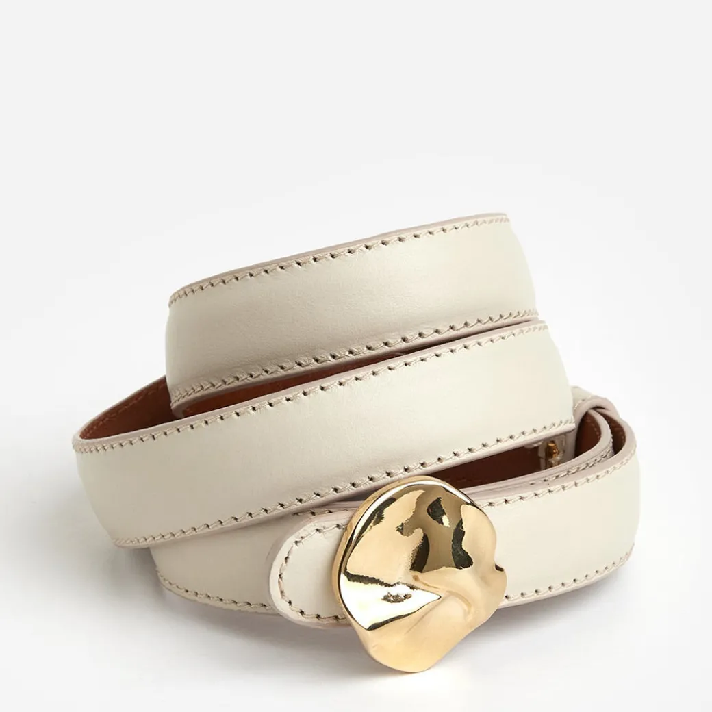 brie_belt_leather_creme_0.webp Belts^Flattered Brie Belt Leather Creme