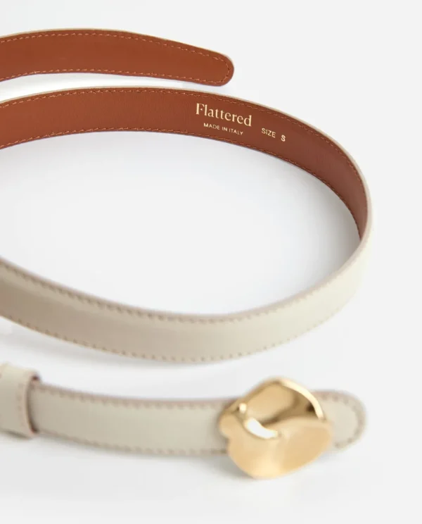 Belts^Flattered Brie Belt Leather Creme