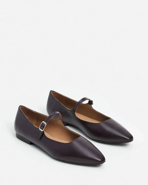 Ballet Flats^Flattered Camila Leather Burgundy