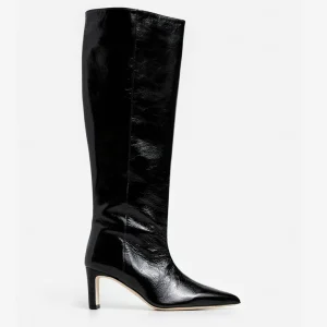 High-Shaft Boots | Boots^Flattered Carmen Leather Patent Black