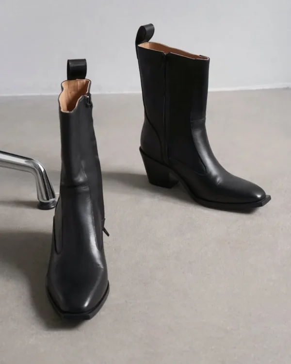 Boots^Flattered Cher Leather Black
