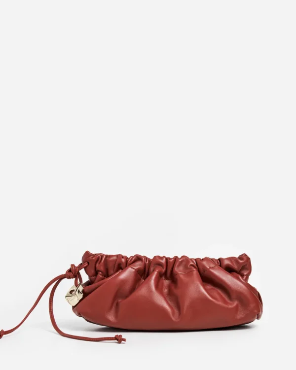 Clutch Bags^Flattered Cissi Clutch Bag Leather Red Brick