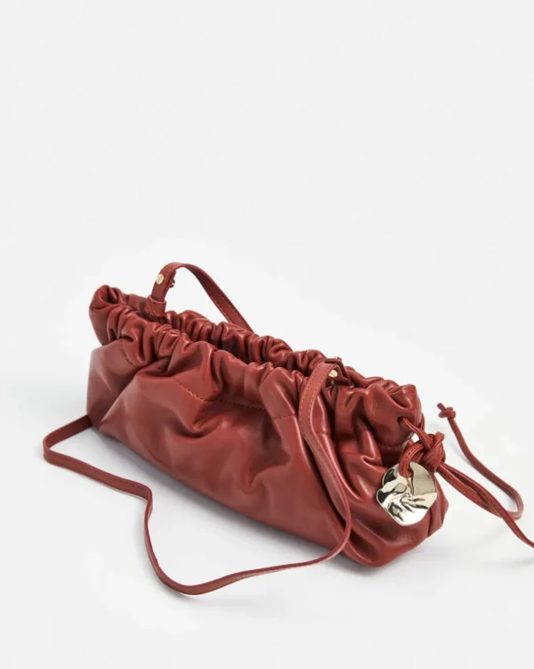 Clutch Bags^Flattered Cissi Clutch Bag Leather Red Brick