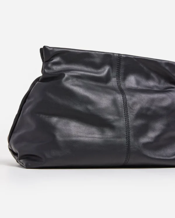 Clutch Bags^Flattered Clay Clutch Leather Black