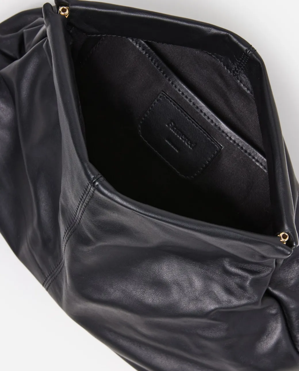 clay_clutch_leather_black_5.webp Clutch Bags^Flattered Clay Clutch Leather Black