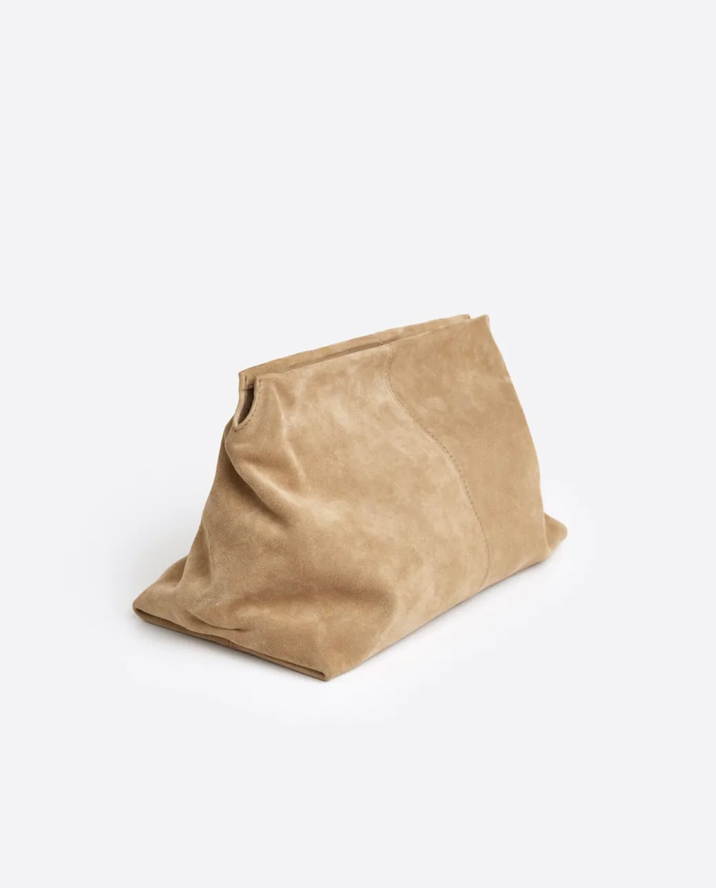 clay_clutch_suede_sand_3.webp Clutch Bags^Flattered Clay Clutch Suede Sand
