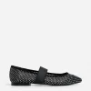 Ballet Flats^Flattered Cornelia Textile Glitter Black