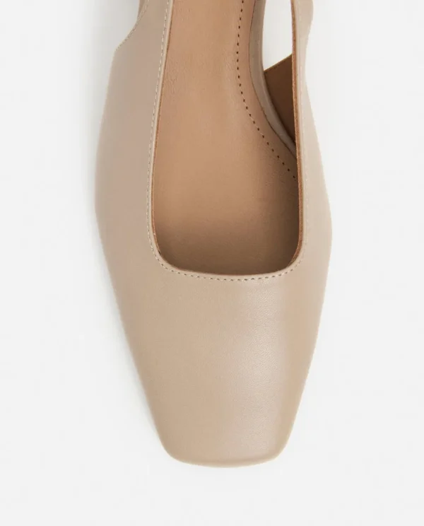 Heels^Flattered Elin Leather Beige
