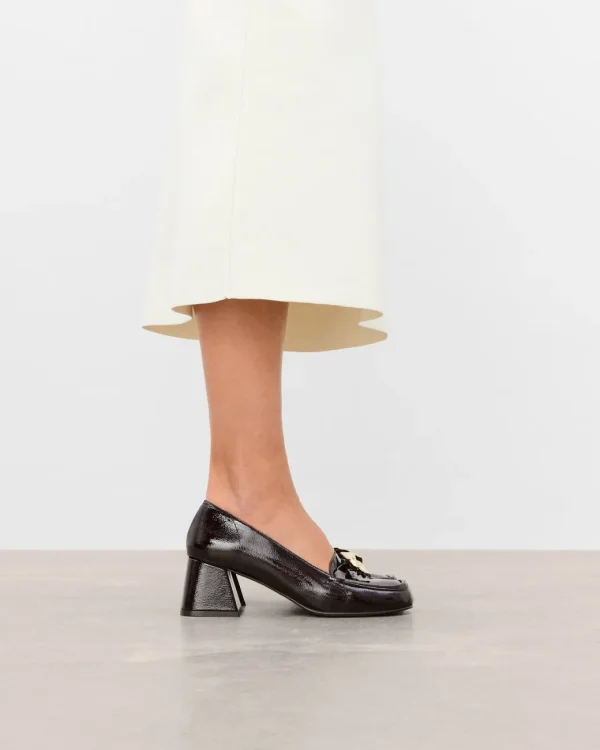 Heels^Flattered Ellinor Leather Patent Burgundy