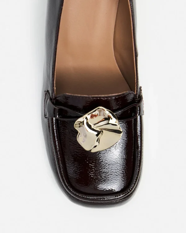 Heels^Flattered Ellinor Leather Patent Burgundy