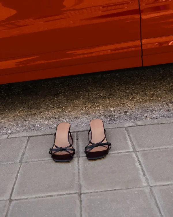 Heeled Sandals | Heels^Flattered Eunisa Leather Black