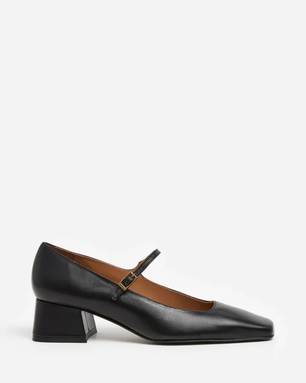 Heels^Flattered Evan Leather Black