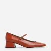 Heels^Flattered Evan Leather Red Brick