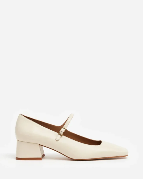 Heels^Flattered Evan Leather Vanilla