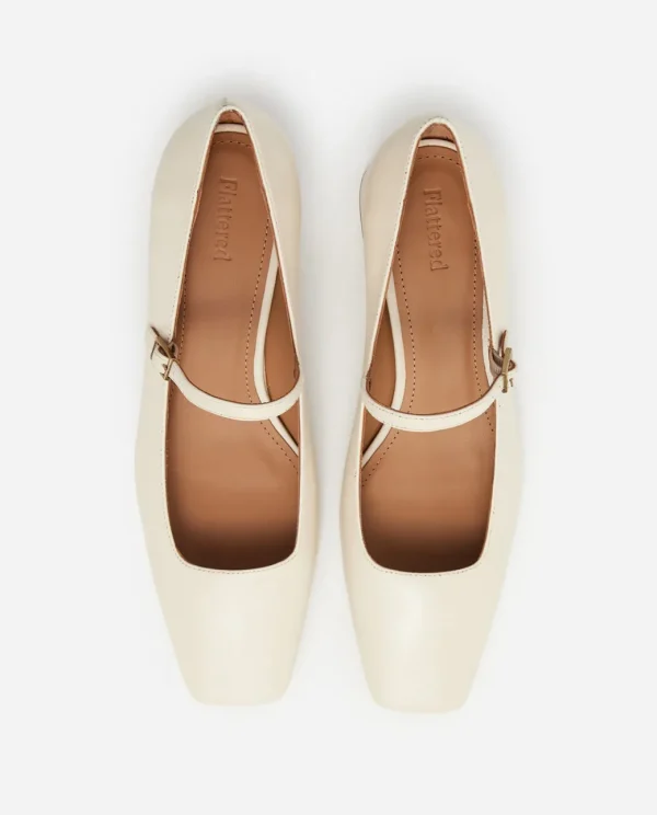 Heels^Flattered Evan Leather Vanilla