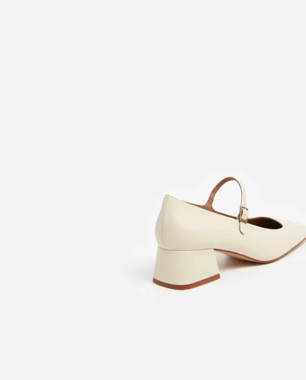 Heels^Flattered Evan Leather Vanilla