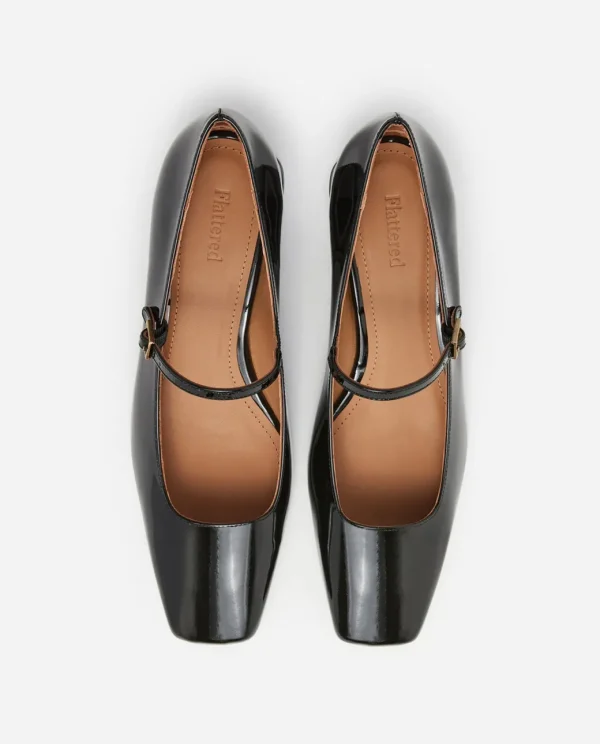 Heels^Flattered Evan Leather Black Patent
