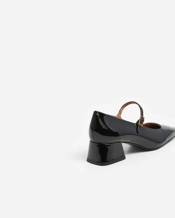 Heels^Flattered Evan Leather Black Patent